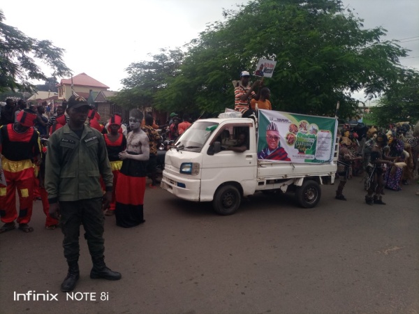 Heavy security as #October1 protesters hit Osogbo streets