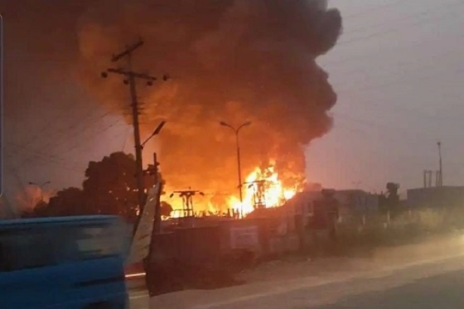 BREAKING: Explosion, as Rivers LG Secretariat set ablaze
