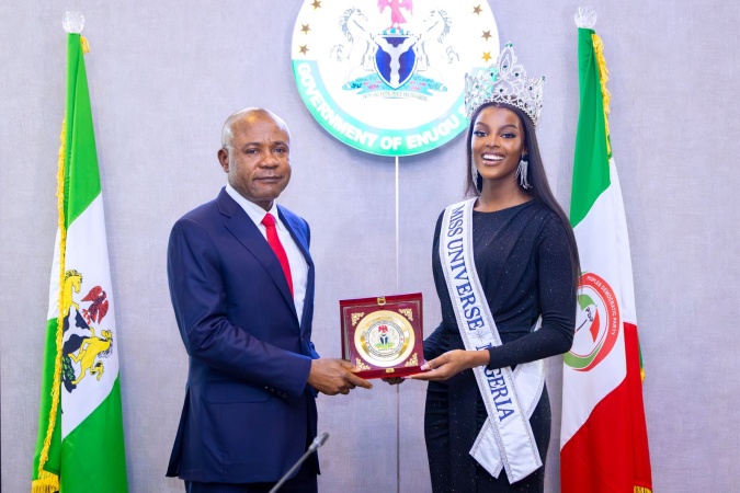 Homecoming as Gov Mbah appoints Miss Universe Nigeria, Chidimma, Enugu Brand Ambassador