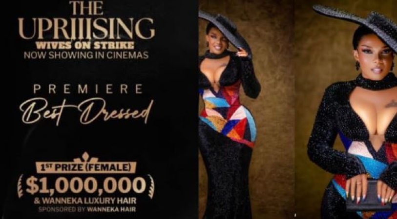 Nollwood actress Iyabo Ojo wins best dressed at ?Wives on Strike? premiere