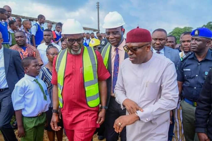 Fubara frowns at pace of work at Okrika Grammar School