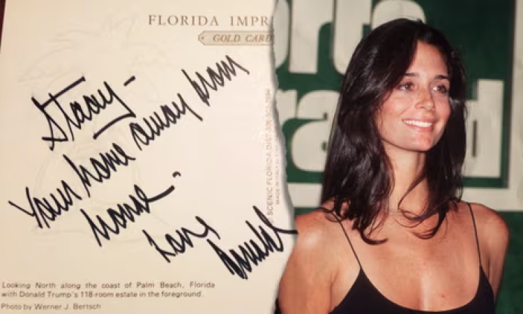 Former model says Trump groped her to show off for Jeffrey Epstein