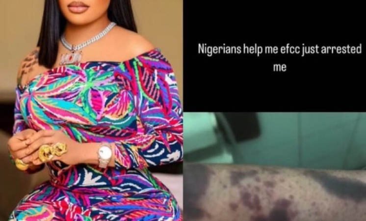 JUST IN: Bobrisky 'badly injured' during arrest, forcibly removed from aircraft