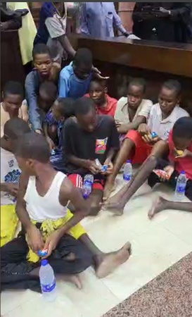Malnourished #EndBadGovernance protesters fed biscuits, water in Abuja court