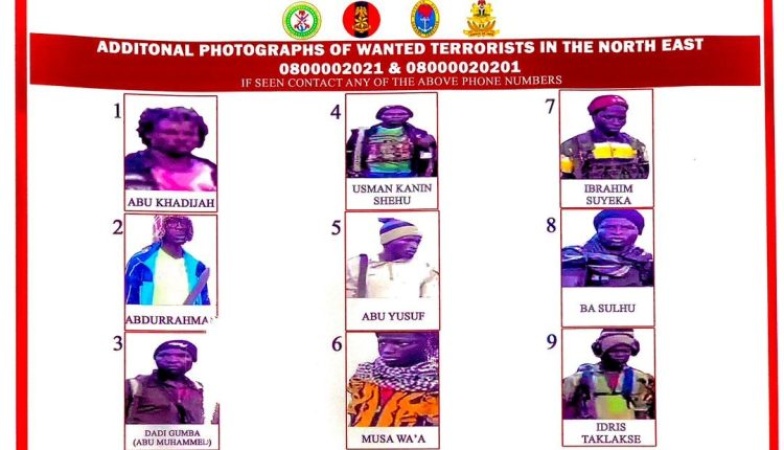Defence Headquarters declares 9 terrorist commanders wanted