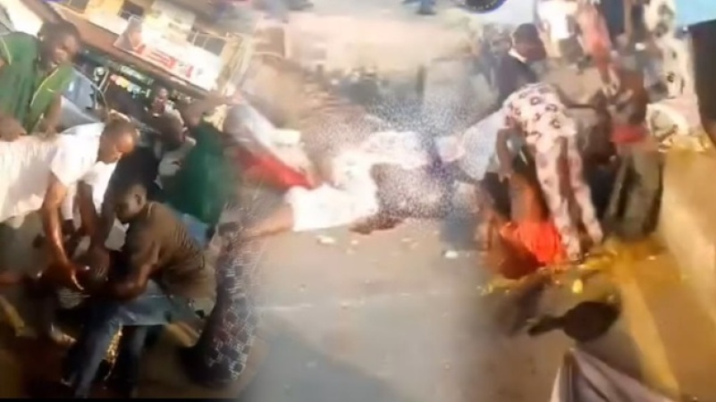 JUST IN: Three killed, others injured as Dangote truck crashes into Lagos market