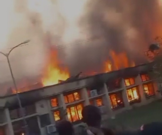 Mystery fire guts varsity College of Health Sciences in Nnewi