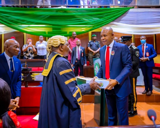Mbah presents 2025 budget of N971.8bn to House of Assembly