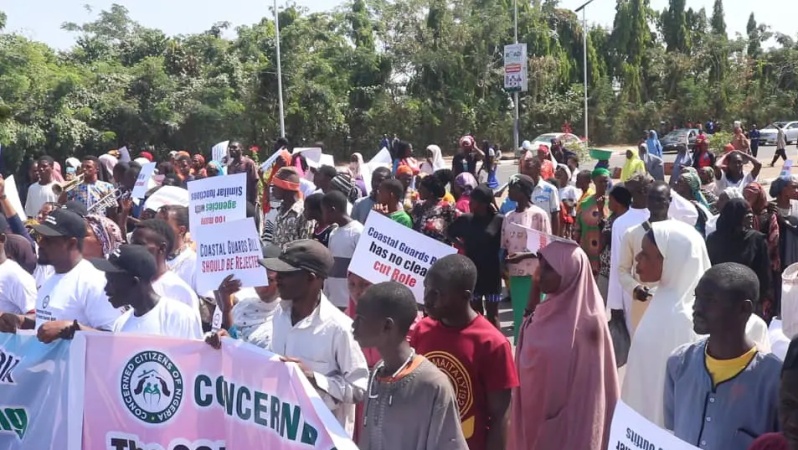 Protesters storm NASS, demand withdrawal of bill to establish Marine Coast Guard