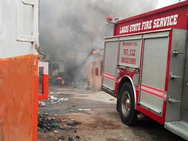 Fire service rescues woman from chemical explosion in Lagos