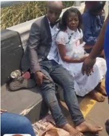 Newly-wed couple involved in accident on way back from Marriage Registry, injured with 16 others