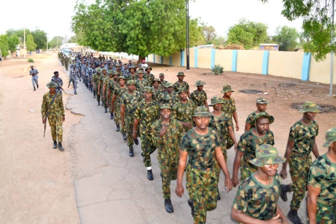 3 Brigade, Nigerian Army conducts joint route march in Kano