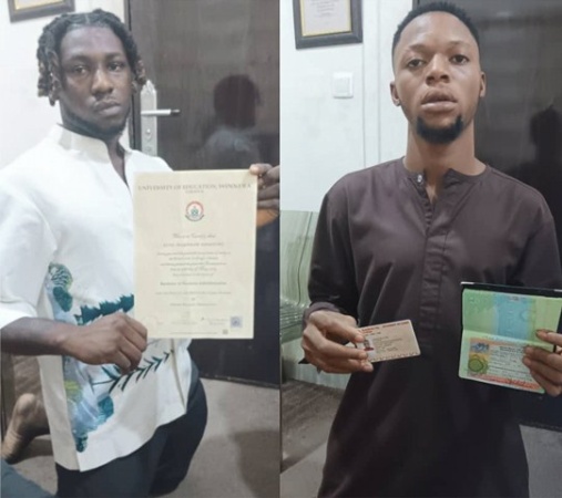 Police rejects N66m bribe, arrests international fraudsters specialising in forging foreign certificates in Lagos