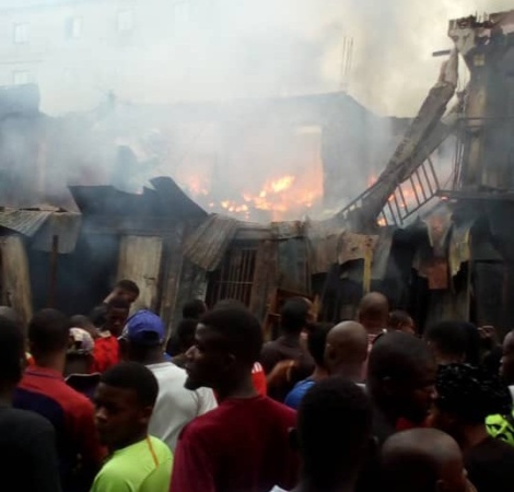 Christmas day inferno: Equipment, goods worth over N200m destroyed in Onitsha fire outbreak 
