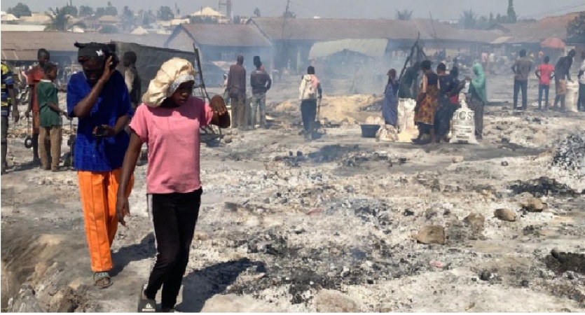 Traders count losses as fire ravages market in Karu