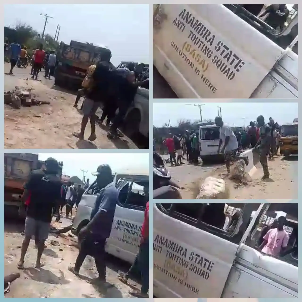 Many feared killed as task force vehicle rams into tipper in Anambra