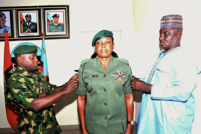 Nigerian Army decorates first female infantry corps warrant officer