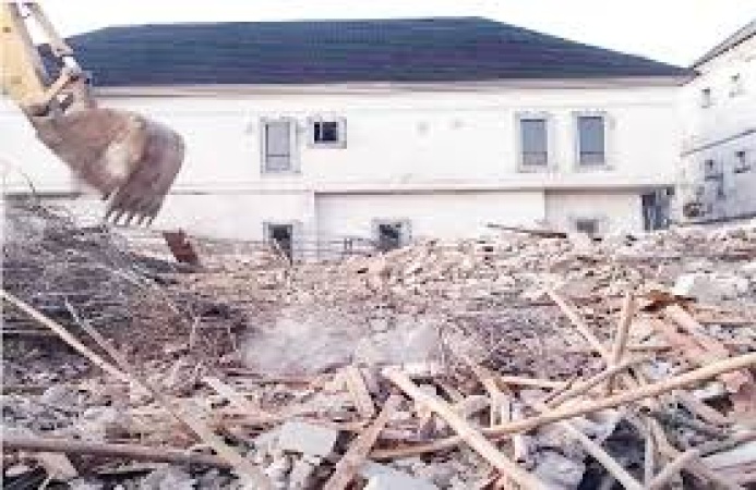 Seven injured as three-storey building collapses in Rivers