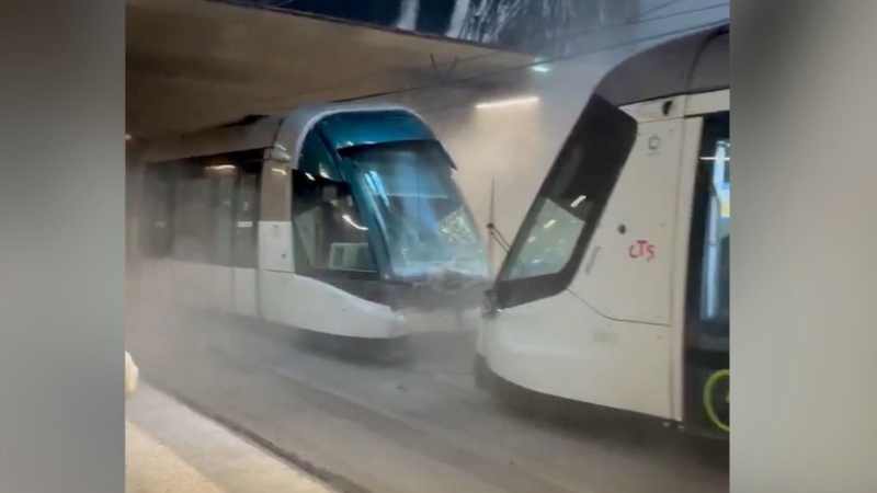 More than 60 injured after trams collide in France