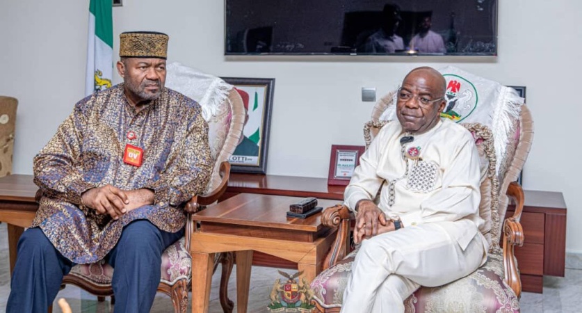 New Ohanaeze PG visits Otti, promises to work closely with Govs to achieve set goals