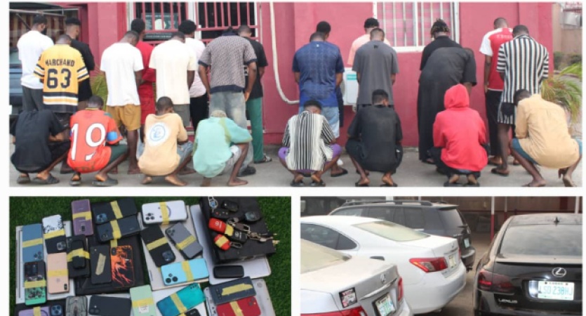 EFCC blows cover on alleged Yahoo academy in Benin, arrests 25
