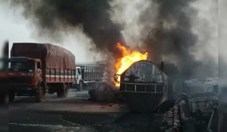 BREAKING: 15 burnt to death in Enugu petrol tanker explosion