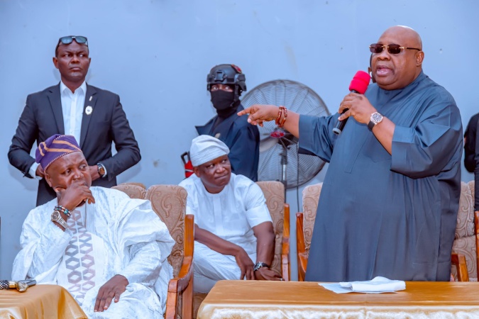 Violent Crisis: Adeleke storms Esa Oke and Ido Ayegunle, vows to unmask, deal with perpetrators