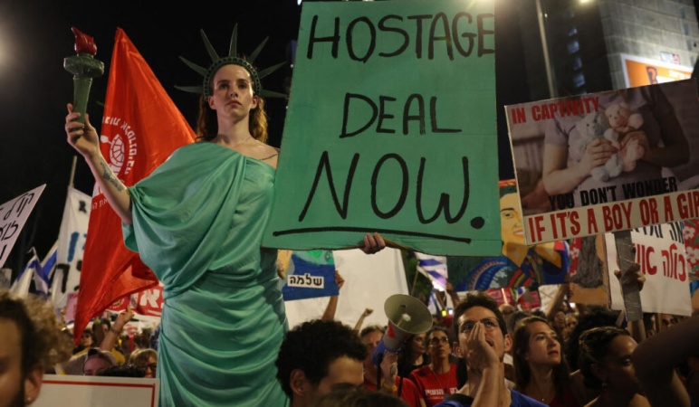 Shock in Tel Aviv over the emaciated faces of freed Israeli hostages 