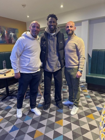 Super Eagles coach, ?ric Chelle, visits players ahead of crucial World Cup qualifiers