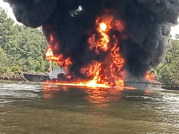 Fire outbreak at Cawthorne Channel 1 barges successfully contained ? NNPC