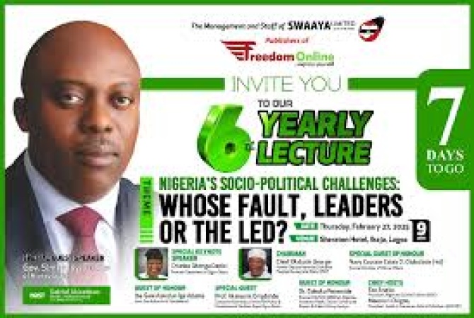 Fubara, Daniel, Bode George, Olubolade, Gani Adams, others for Freedom Online?s 6th Yearly Lecture