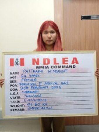 Thai lady falls into NDLEA net with boxes of illicit drugs at Lagos airport