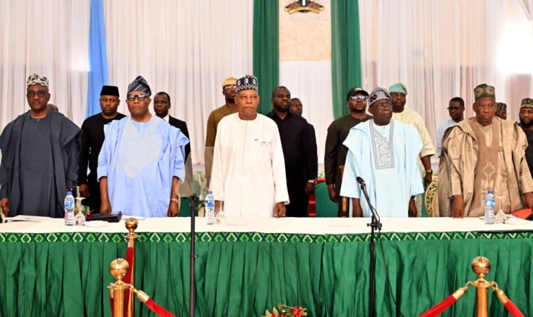 Tinubu chairs first APC caucus meeting in Aso Villa 