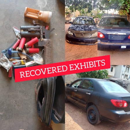 Enugu police foil robbery, kill suspect, recover stolen cars