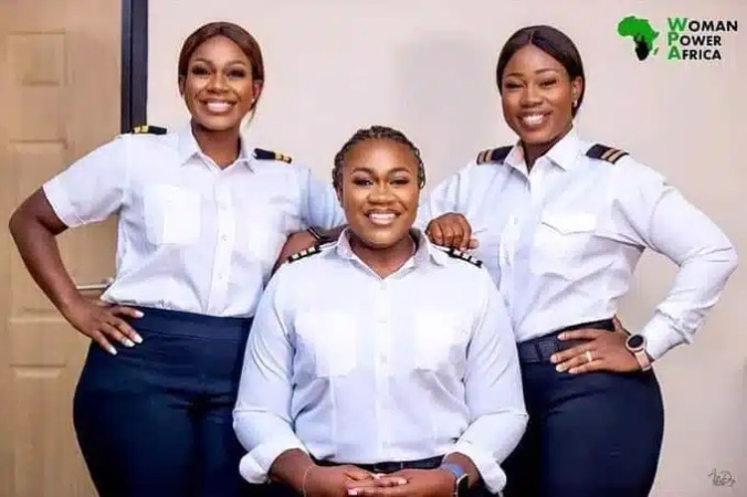 Three Nigerian sisters become pilots ? just like their father ? reveal how they did it
