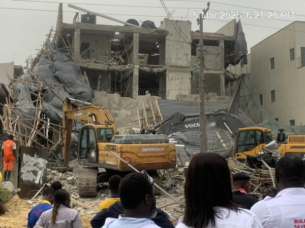 2 killed, 6 injured as building under construction collapses in Lekki Lagos 