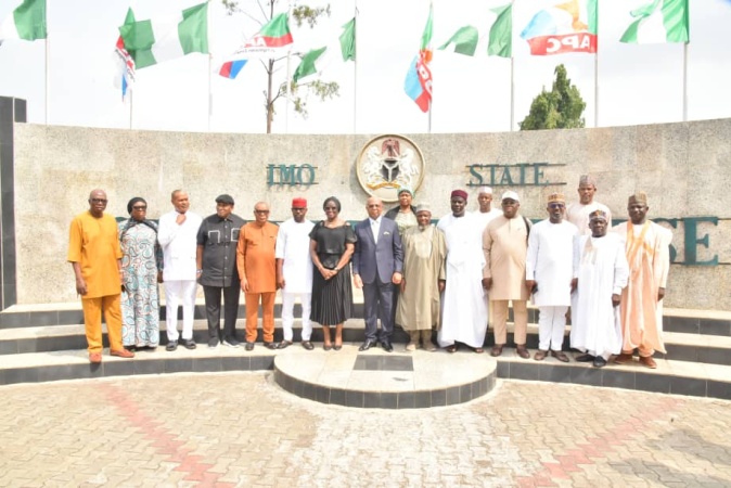 Uzodimma hosts NAHCON Chairman, Commissioners, inaugurates Imo State Muslim Hajj Board