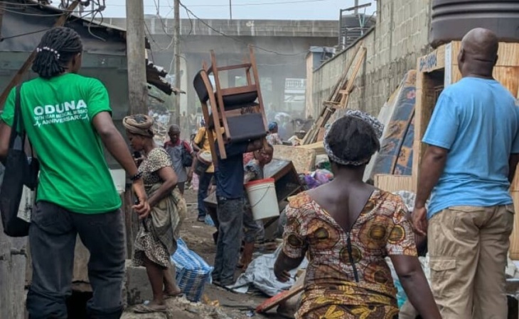Lagos authorities demolish Otumara, leave hundreds homeless