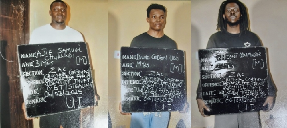 BREAKTHROUGH: Police arrest 3 suspected kingpins that specialise in forging international bank cheques, impersonating foreign celebrities