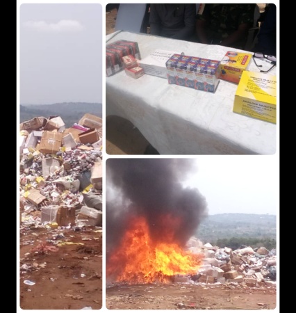 NAFDAC destroys counterfeit, substandard drugs, others worth over N1 trillion in Anambra
