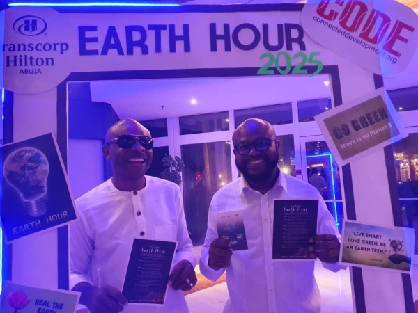 Transcorp Hilton Abuja, CODE commemorate 2025 Earth Hour to save the planet