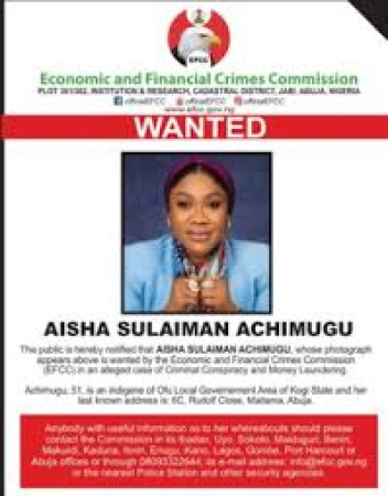 EFCC declares Billionaire Businesswoman Aisha Achimugu wanted 