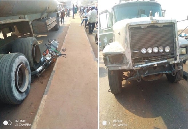 Tanker crushes mother, child to death in Delta