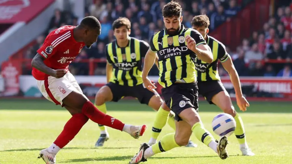 Forest beat Man City in a top four showdown