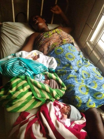 Hardship: Bricklayer absconds as wife gives birth to triplets