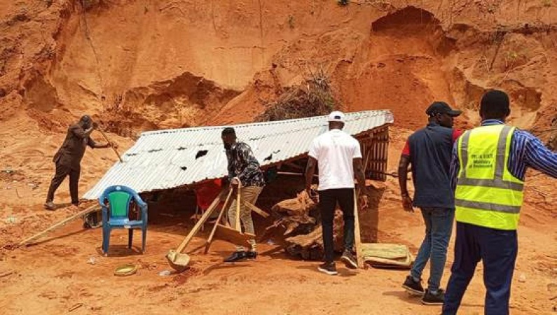 Delta Govt warns against illegal soil excavations, seals up sand quarry site in Oshimili North