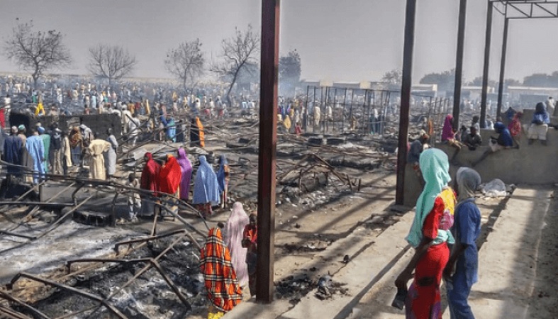 3 killed and 3,000 displaced as devastating fire sweeps through Kalari settlement in Borno