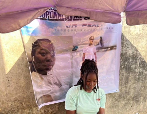 ?From cassava to cloud nine,? TikToker throws party as first woman to board plane in her community