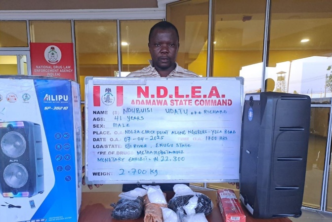NDLEA Nabs Malaysian Returnee With Meth Hidden In Speakers