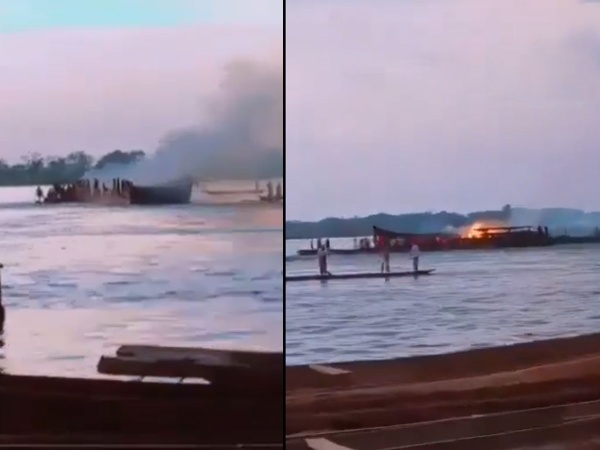 At least 50 dead, hundreds missing after fire causes boat to capsize on late night river voyage
